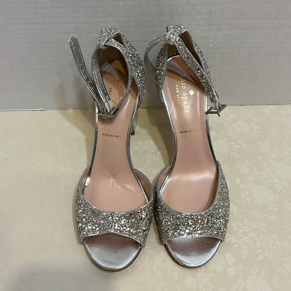 kate spade Shoes - Kate Spade Glitter D'Orsay Pumps sandal Heel Size 8